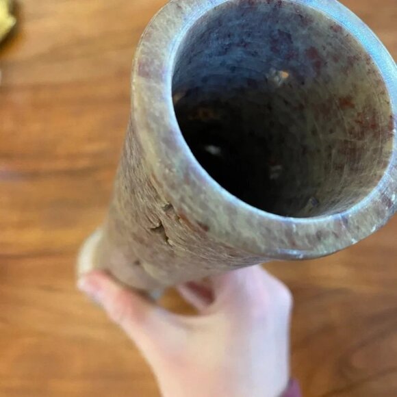 Soapstone Incense Burner 12in High Decorative Celestial Zodiac Moon Sun Marble - Picture 6 of 16